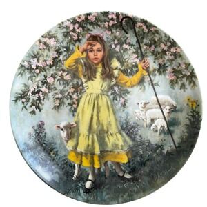 Reco 1983 Little Bo Peep Collector Plate John McClelland Mother Goose COA Box